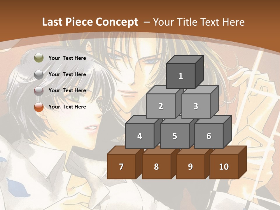 A Couple Of Anime Characters In Front Of A Clock PowerPoint Template