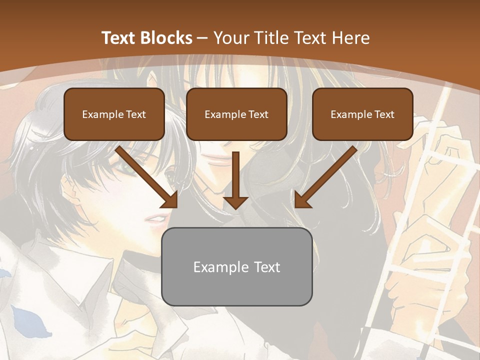 A Couple Of Anime Characters In Front Of A Clock PowerPoint Template
