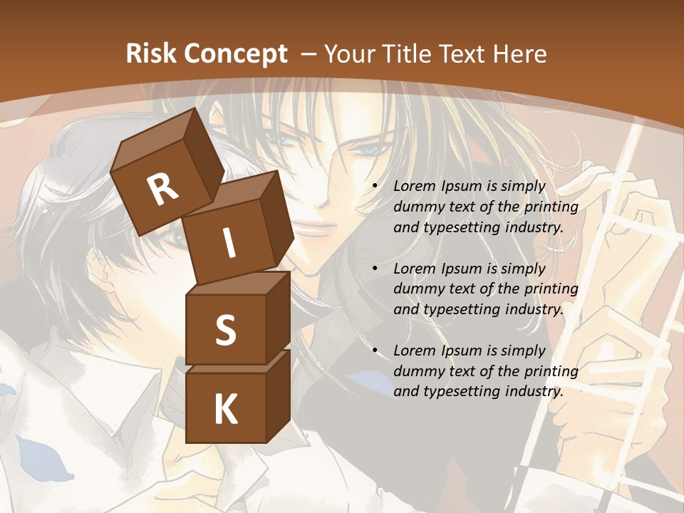 A Couple Of Anime Characters In Front Of A Clock PowerPoint Template