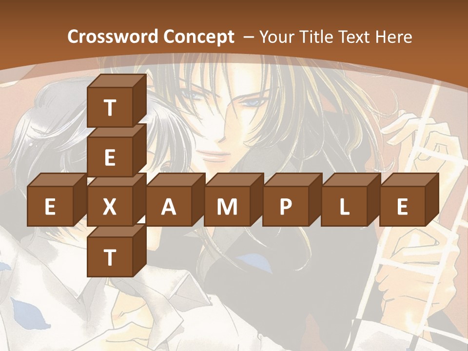 A Couple Of Anime Characters In Front Of A Clock PowerPoint Template