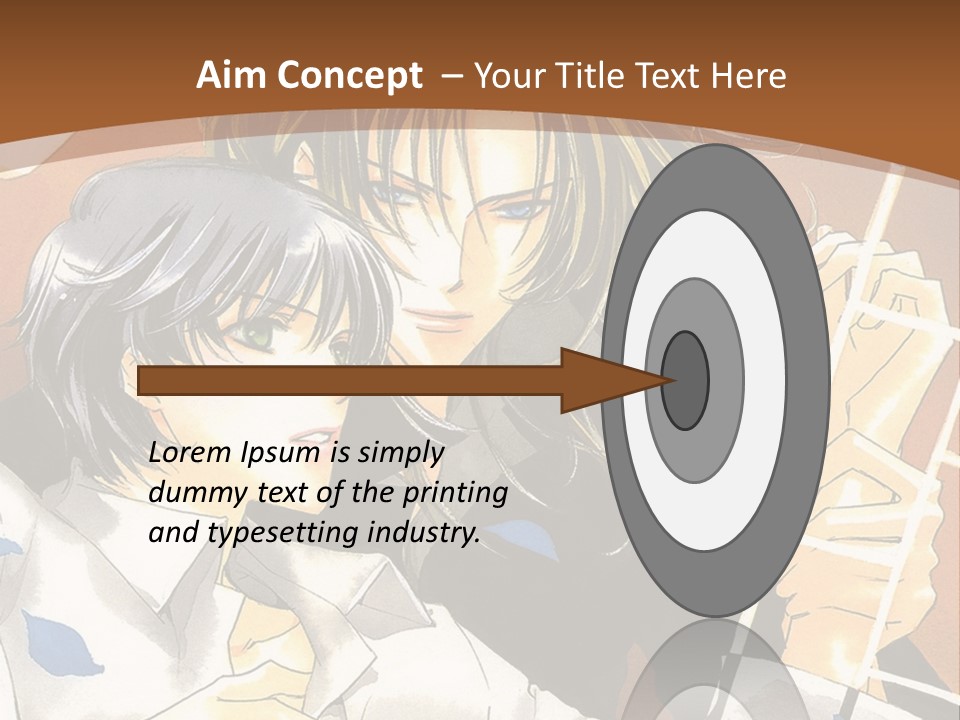 A Couple Of Anime Characters In Front Of A Clock PowerPoint Template