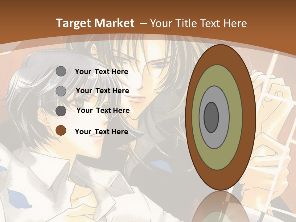 A Couple Of Anime Characters In Front Of A Clock PowerPoint Template