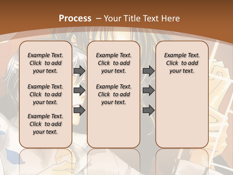 A Couple Of Anime Characters In Front Of A Clock PowerPoint Template