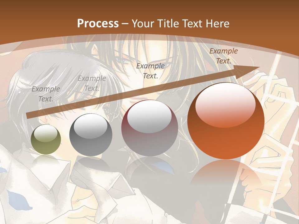 A Couple Of Anime Characters In Front Of A Clock PowerPoint Template