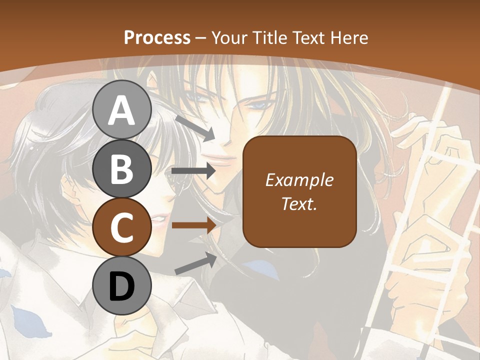 A Couple Of Anime Characters In Front Of A Clock PowerPoint Template
