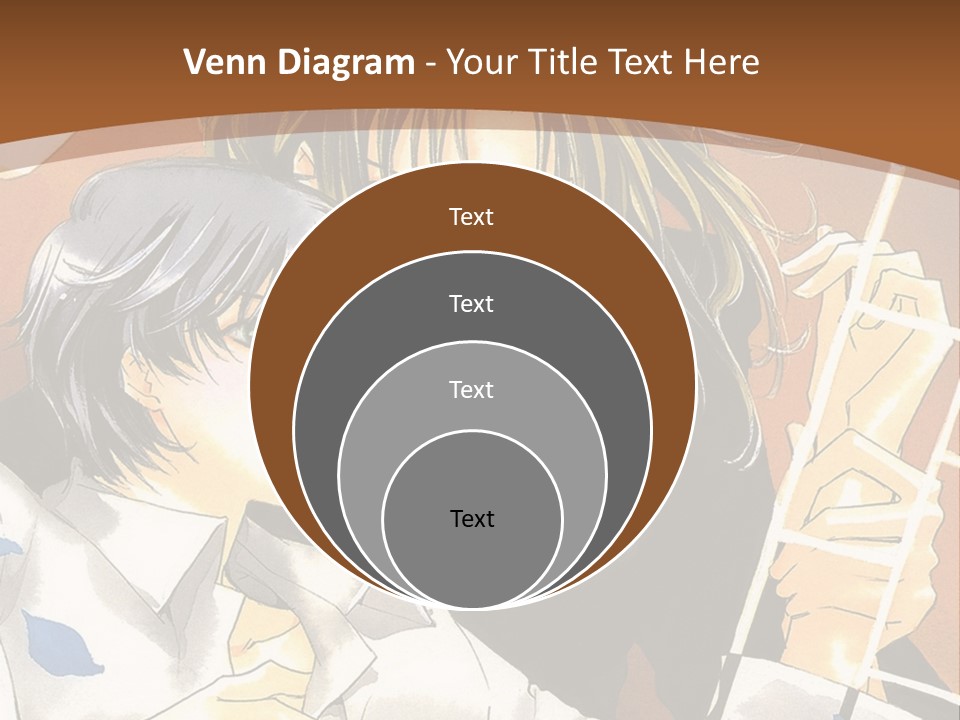 A Couple Of Anime Characters In Front Of A Clock PowerPoint Template