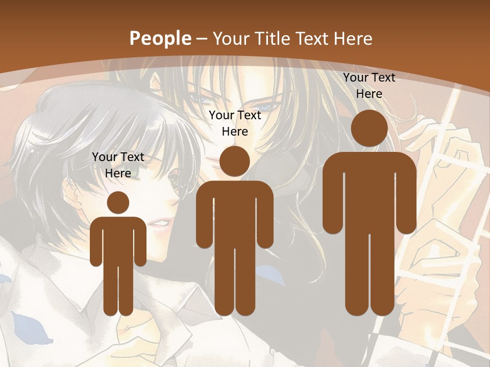 A Couple Of Anime Characters In Front Of A Clock PowerPoint Template