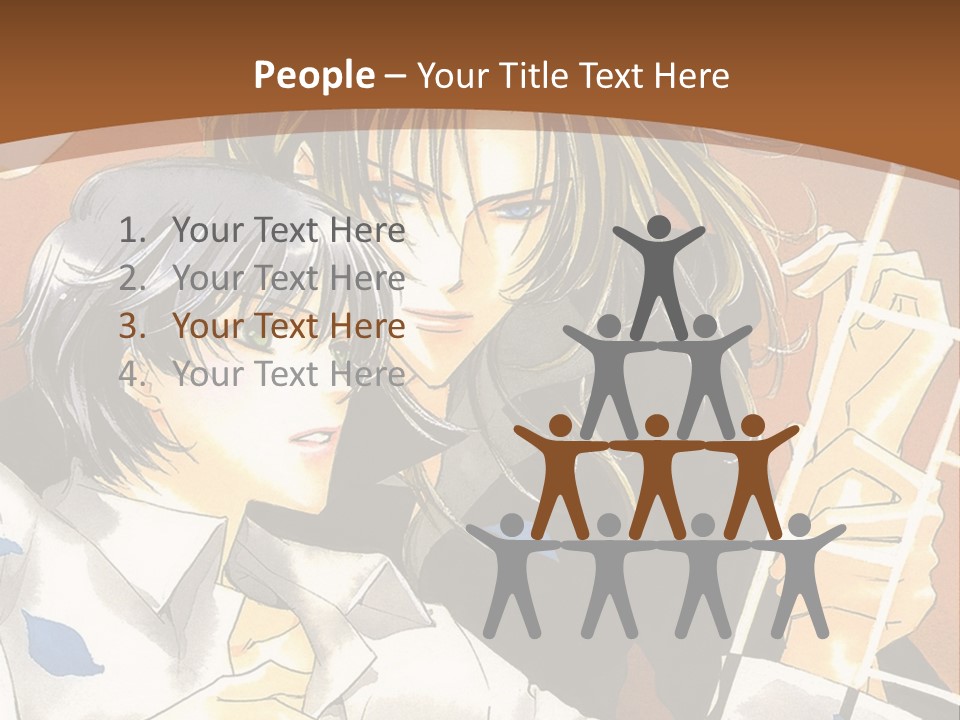 A Couple Of Anime Characters In Front Of A Clock PowerPoint Template