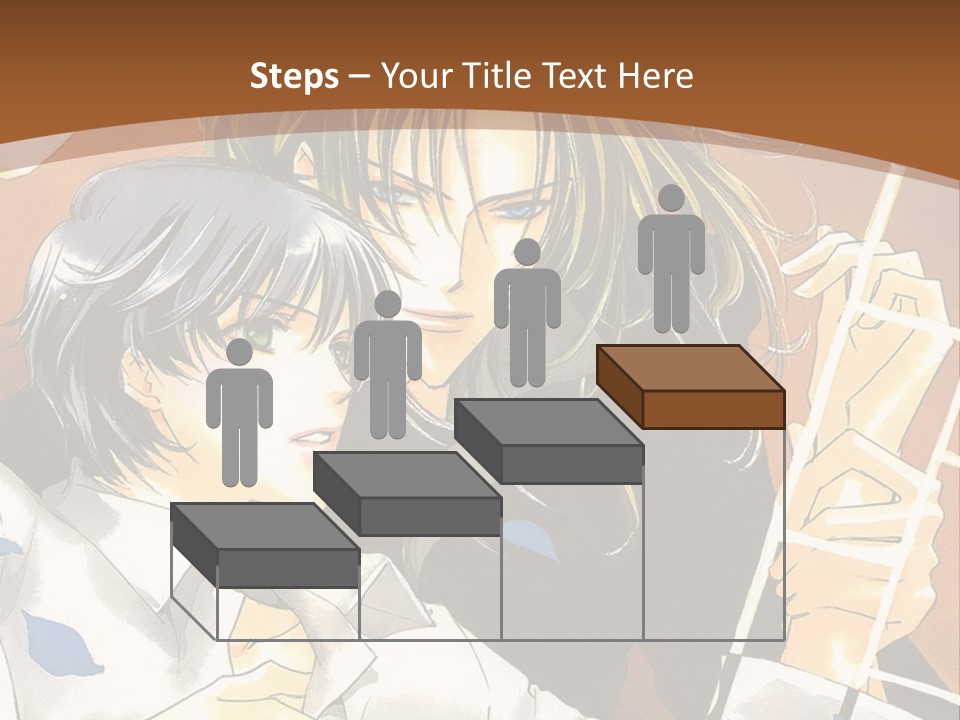 A Couple Of Anime Characters In Front Of A Clock PowerPoint Template