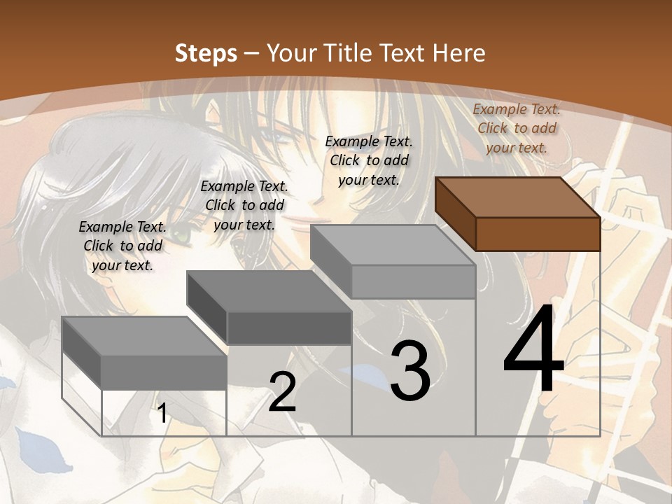 A Couple Of Anime Characters In Front Of A Clock PowerPoint Template