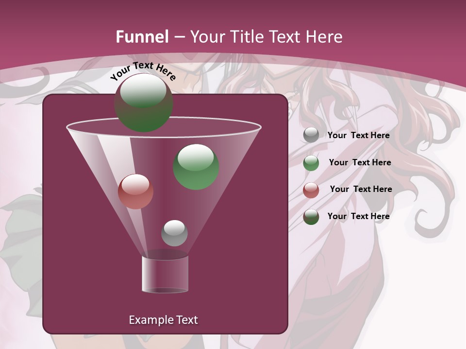 A Couple Of Anime Characters With A Pink Background PowerPoint Template