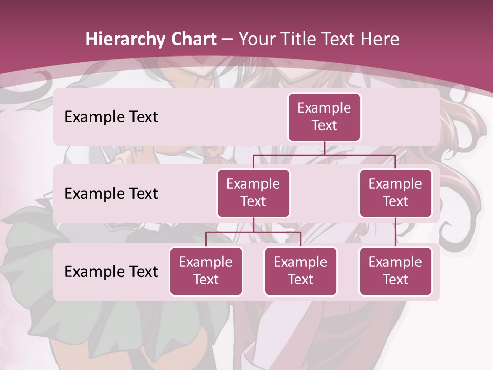 A Couple Of Anime Characters With A Pink Background PowerPoint Template