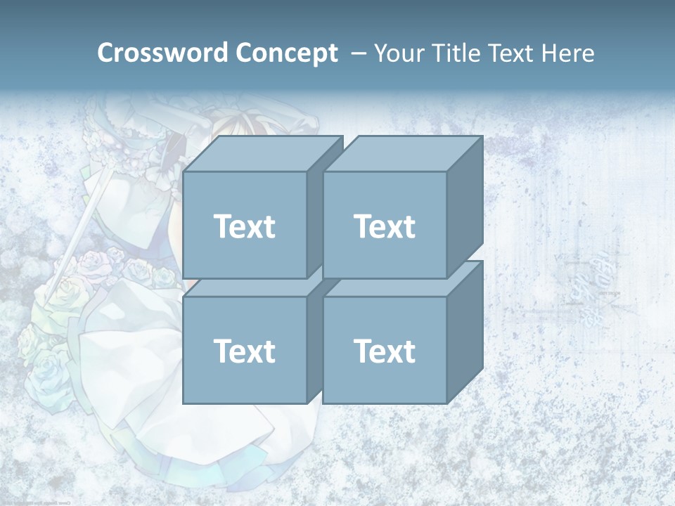 A Anime Character With A Sword In Her Hand PowerPoint Template