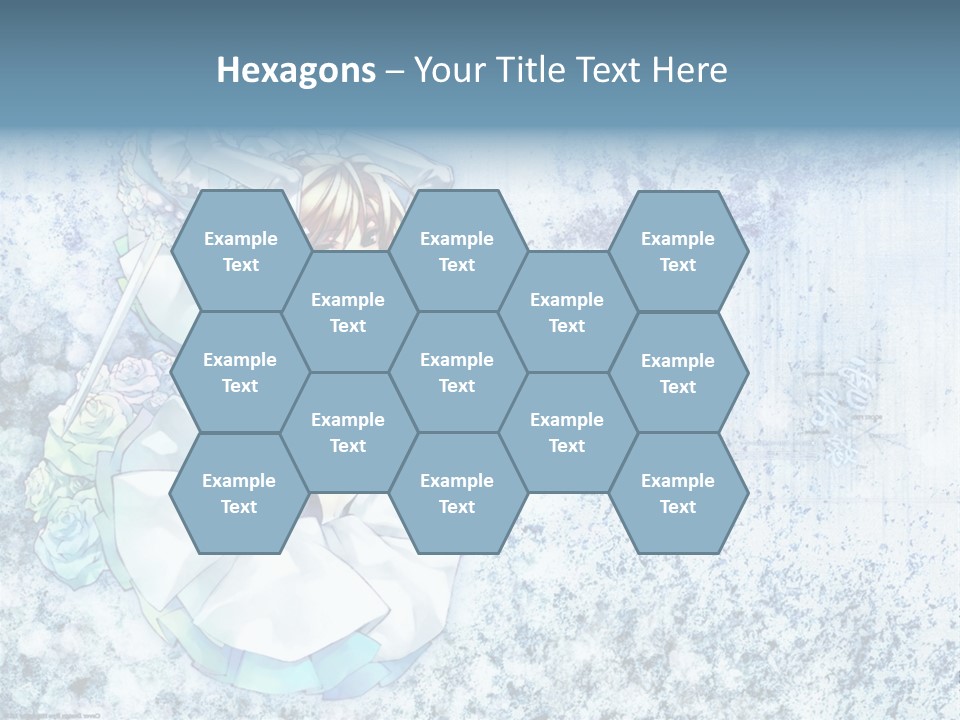 A Anime Character With A Sword In Her Hand PowerPoint Template