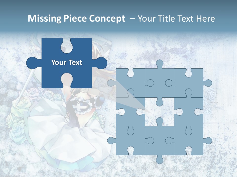 A Anime Character With A Sword In Her Hand PowerPoint Template