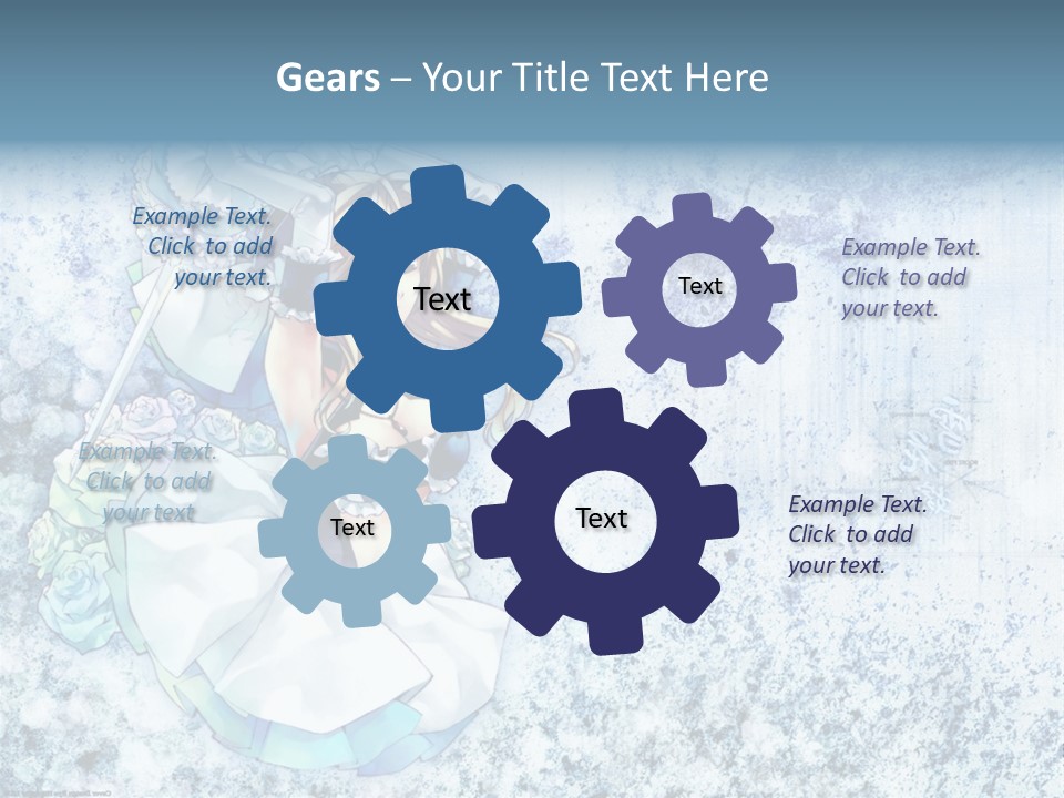 A Anime Character With A Sword In Her Hand PowerPoint Template