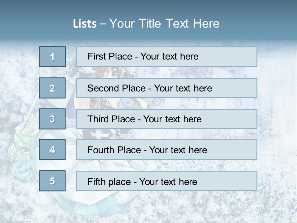 A Anime Character With A Sword In Her Hand PowerPoint Template