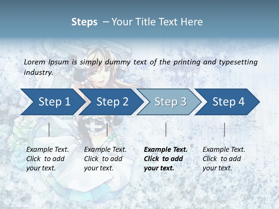 A Anime Character With A Sword In Her Hand PowerPoint Template