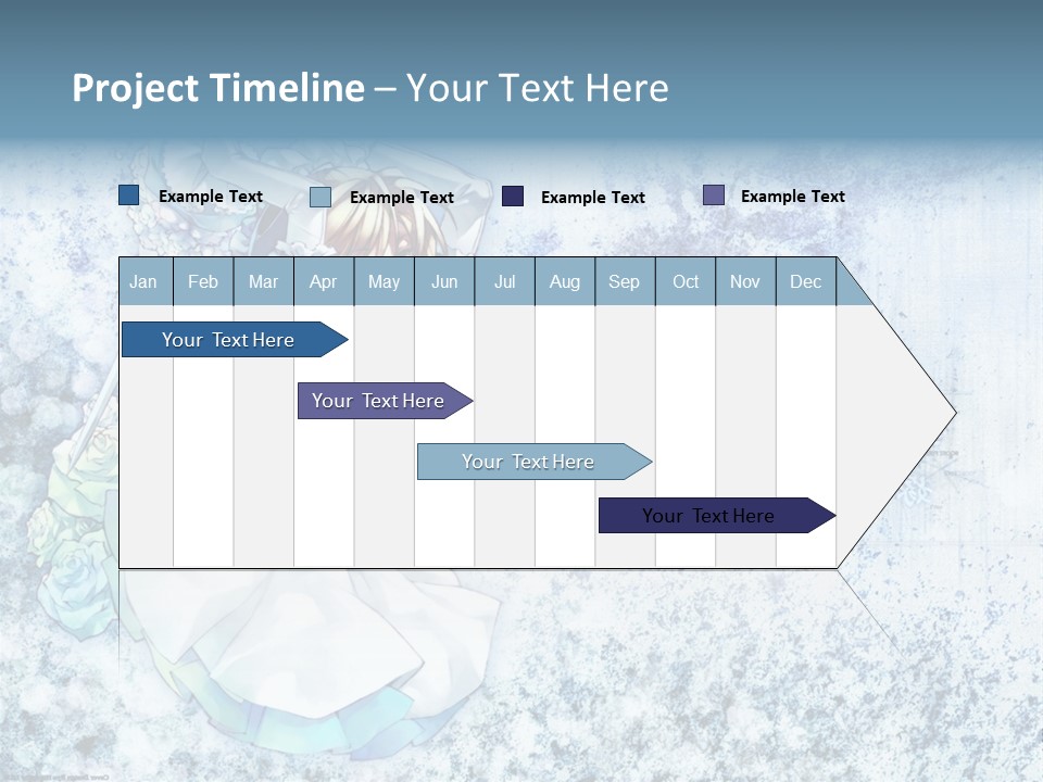 A Anime Character With A Sword In Her Hand PowerPoint Template