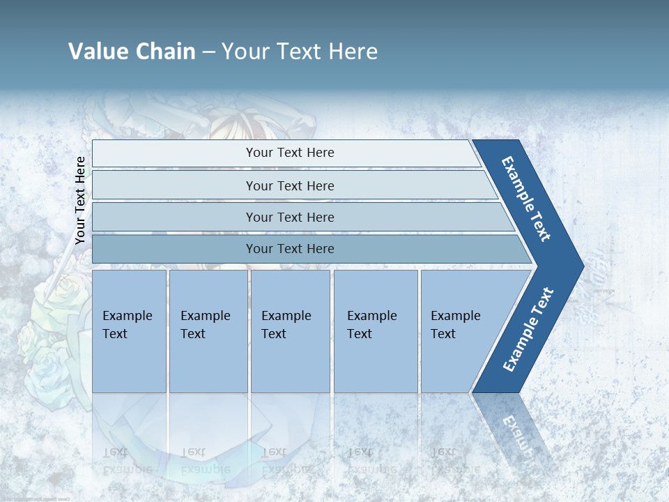 A Anime Character With A Sword In Her Hand PowerPoint Template