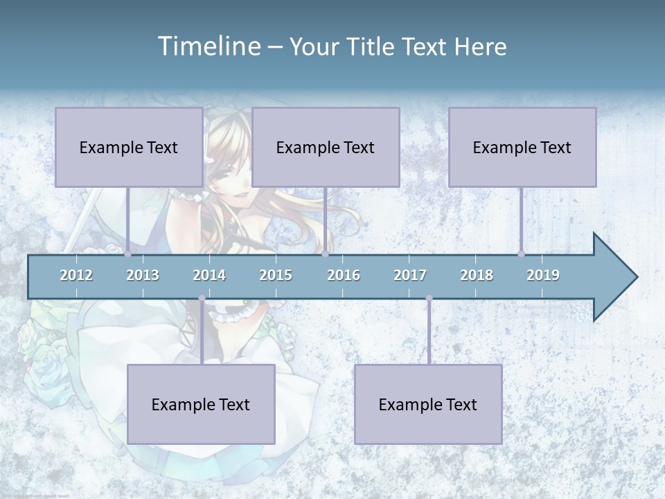 A Anime Character With A Sword In Her Hand PowerPoint Template