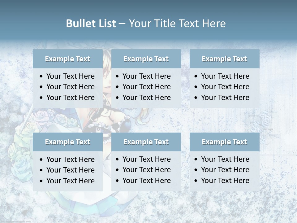 A Anime Character With A Sword In Her Hand PowerPoint Template