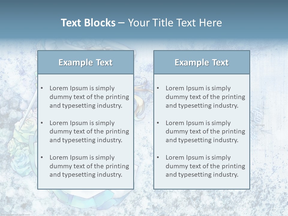 A Anime Character With A Sword In Her Hand PowerPoint Template