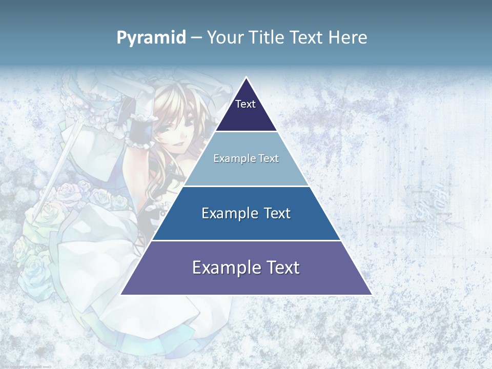A Anime Character With A Sword In Her Hand PowerPoint Template
