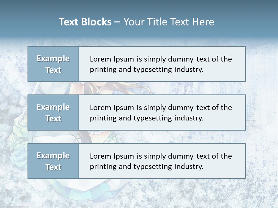 A Anime Character With A Sword In Her Hand PowerPoint Template