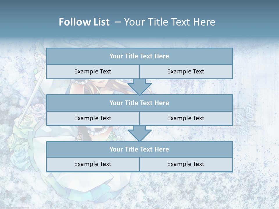 A Anime Character With A Sword In Her Hand PowerPoint Template