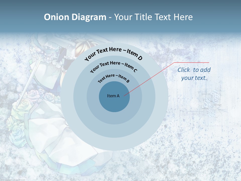 A Anime Character With A Sword In Her Hand PowerPoint Template