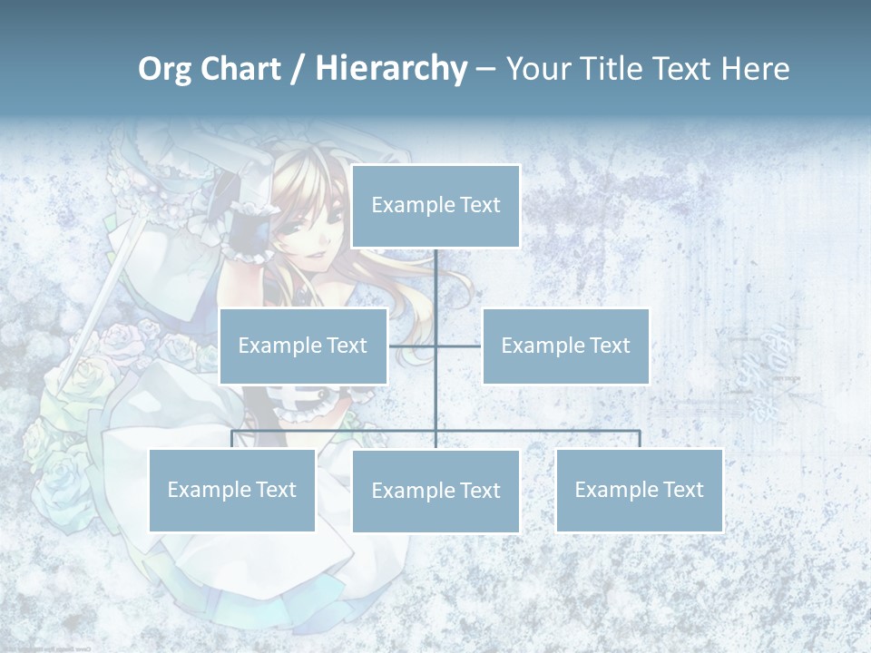 A Anime Character With A Sword In Her Hand PowerPoint Template