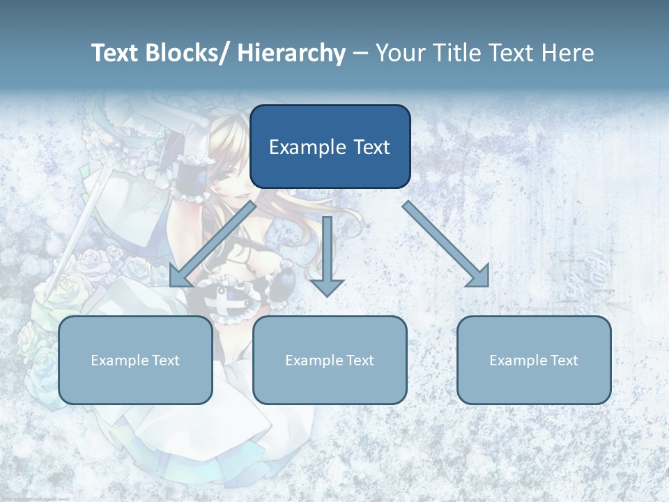 A Anime Character With A Sword In Her Hand PowerPoint Template