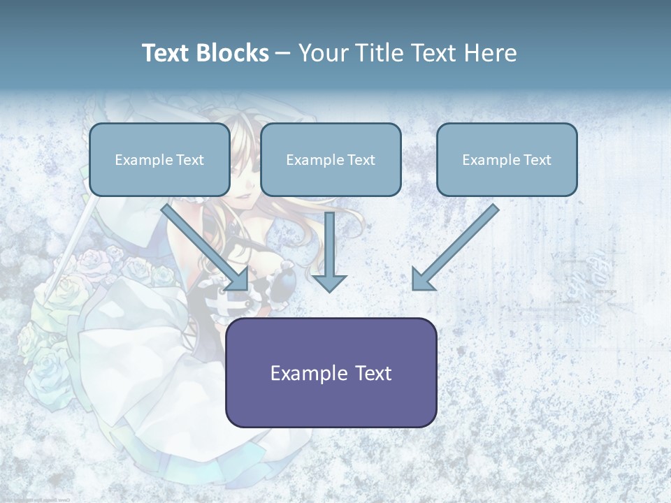 A Anime Character With A Sword In Her Hand PowerPoint Template