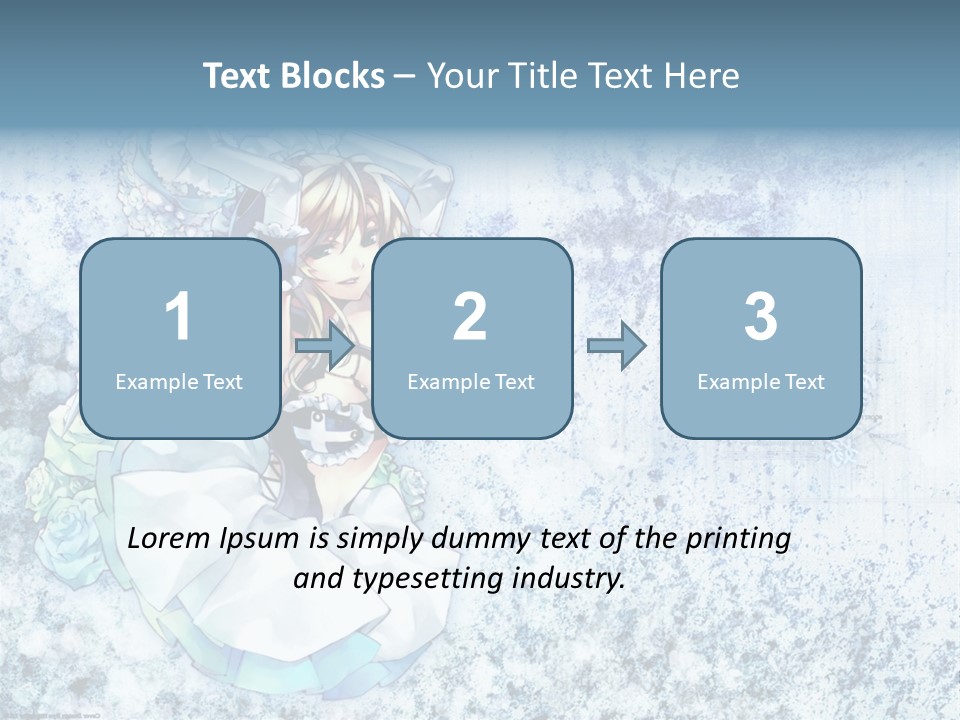 A Anime Character With A Sword In Her Hand PowerPoint Template