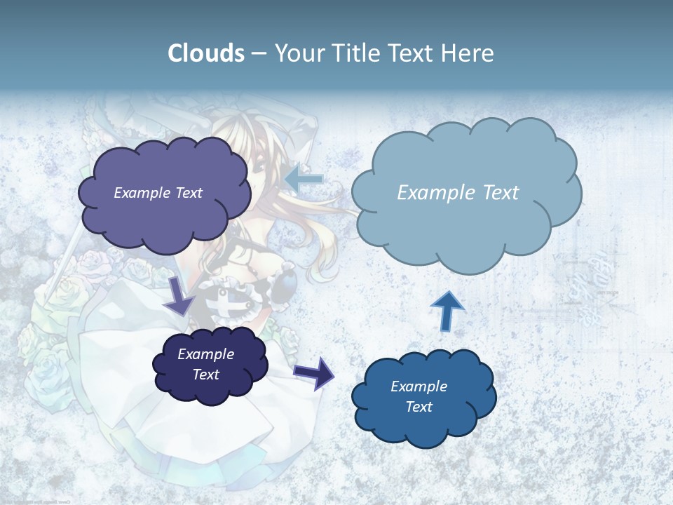 A Anime Character With A Sword In Her Hand PowerPoint Template