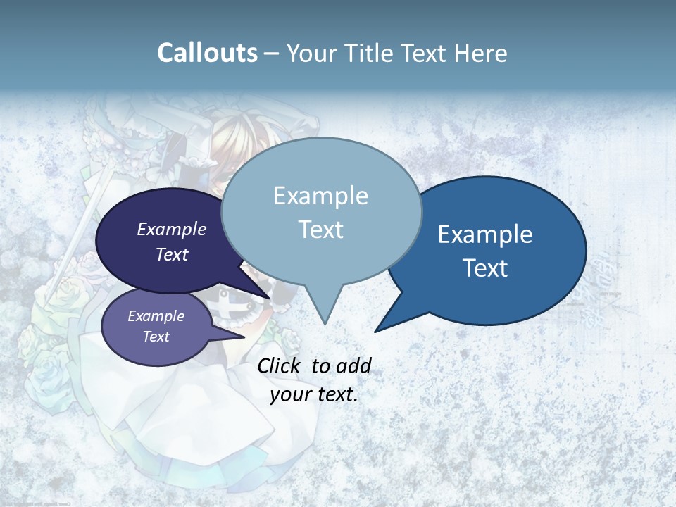 A Anime Character With A Sword In Her Hand PowerPoint Template