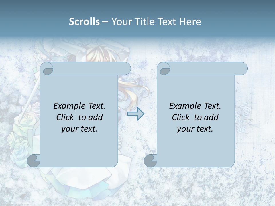 A Anime Character With A Sword In Her Hand PowerPoint Template