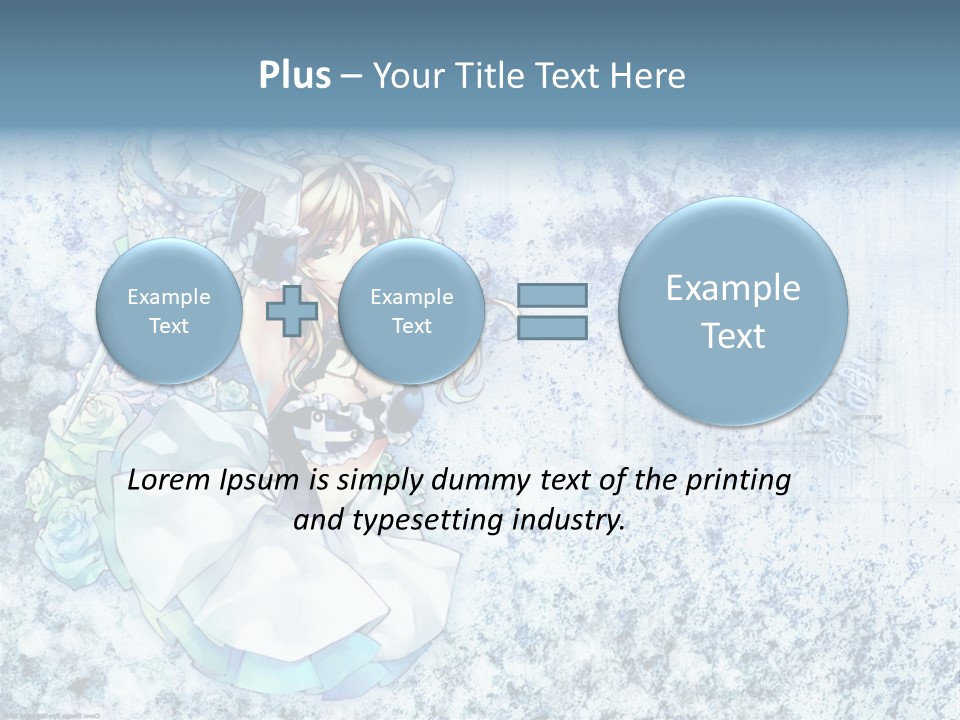 A Anime Character With A Sword In Her Hand PowerPoint Template