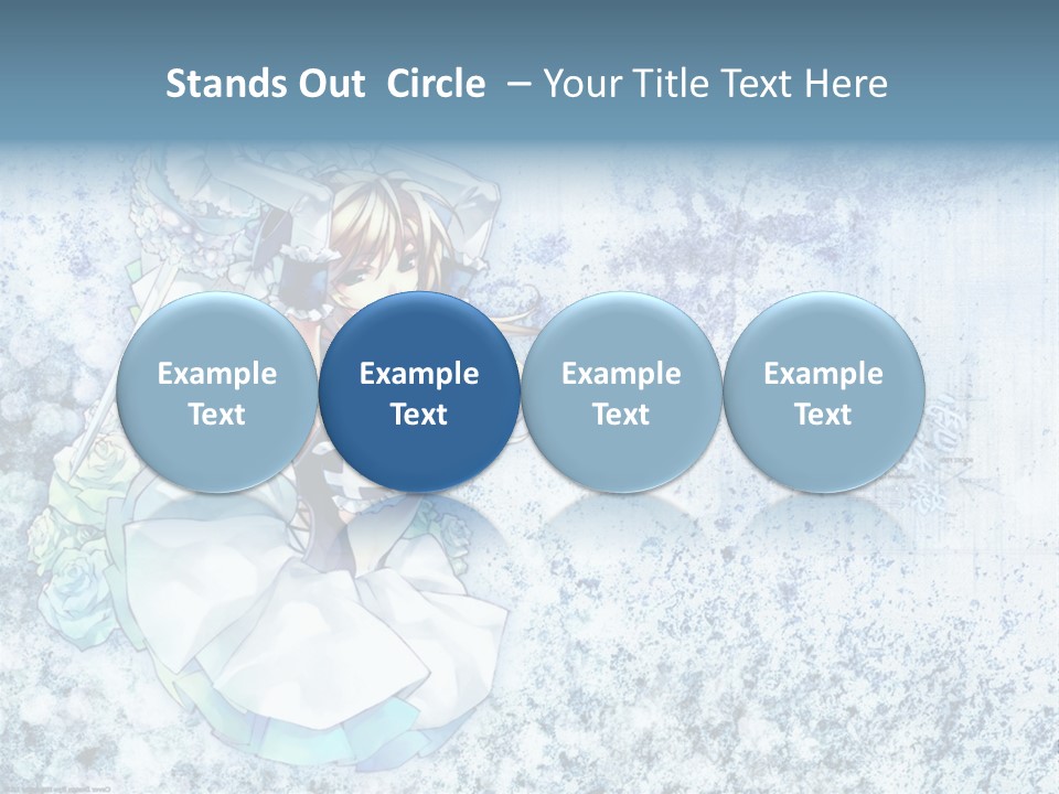 A Anime Character With A Sword In Her Hand PowerPoint Template