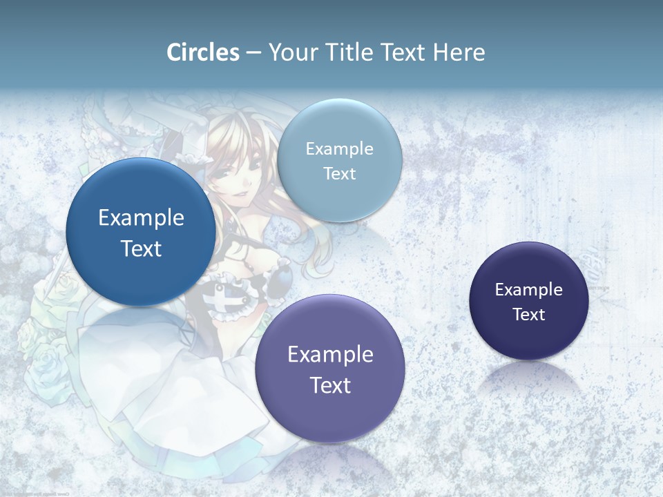 A Anime Character With A Sword In Her Hand PowerPoint Template