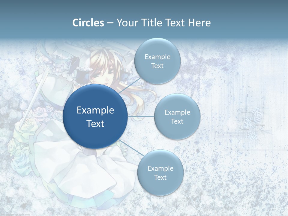 A Anime Character With A Sword In Her Hand PowerPoint Template