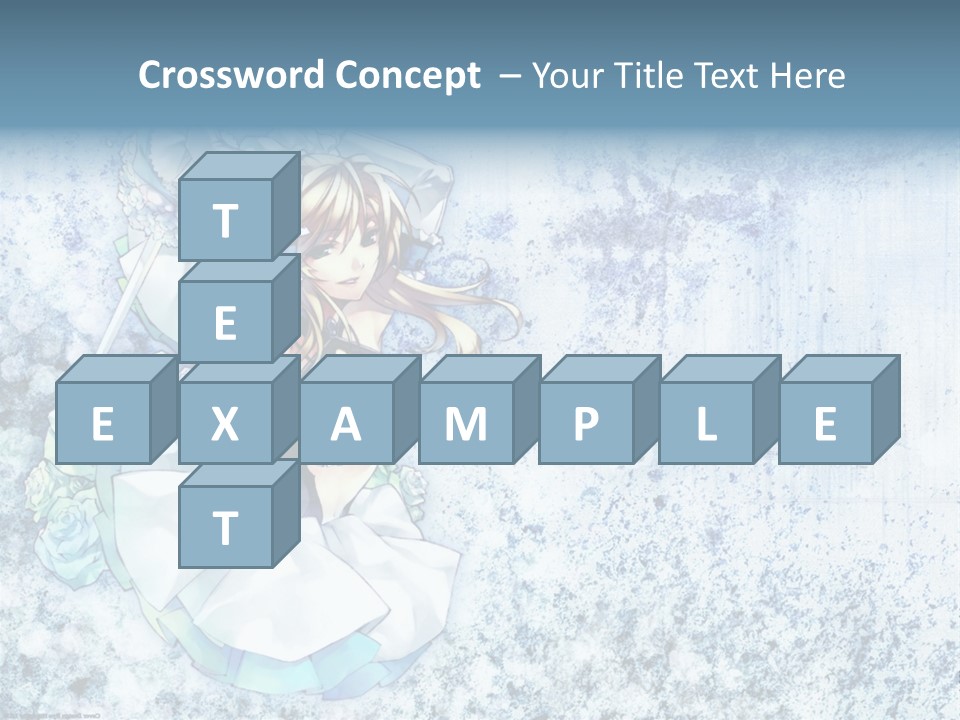 A Anime Character With A Sword In Her Hand PowerPoint Template
