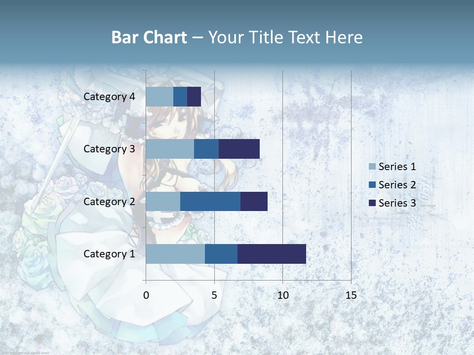 A Anime Character With A Sword In Her Hand PowerPoint Template
