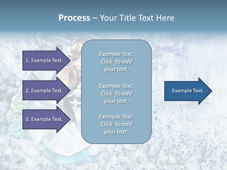 A Anime Character With A Sword In Her Hand PowerPoint Template