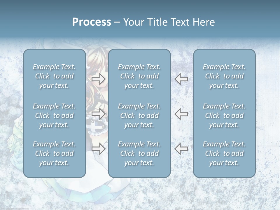 A Anime Character With A Sword In Her Hand PowerPoint Template