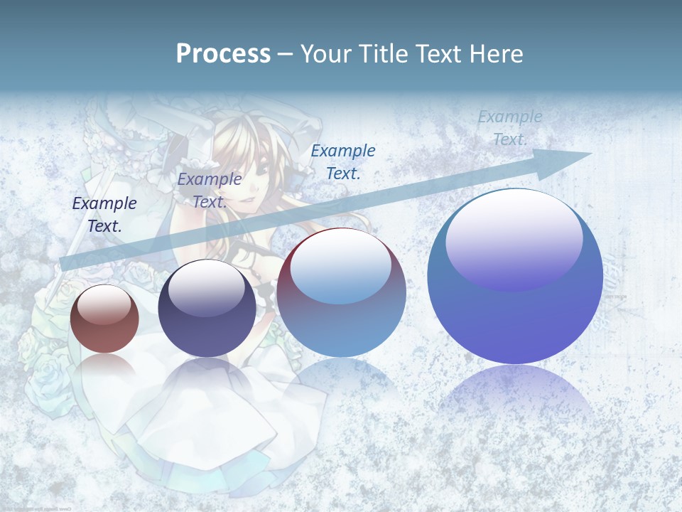 A Anime Character With A Sword In Her Hand PowerPoint Template