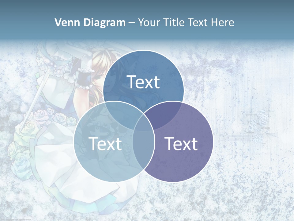 A Anime Character With A Sword In Her Hand PowerPoint Template