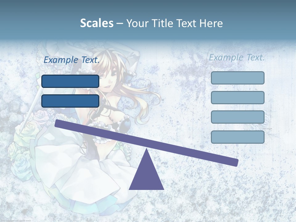 A Anime Character With A Sword In Her Hand PowerPoint Template