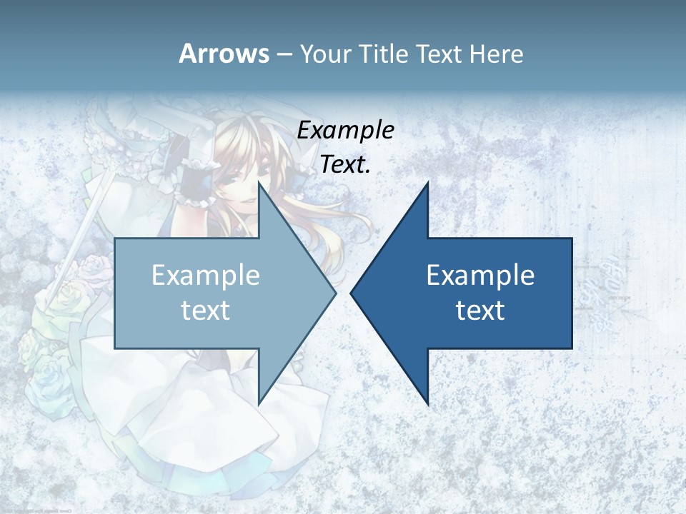 A Anime Character With A Sword In Her Hand PowerPoint Template